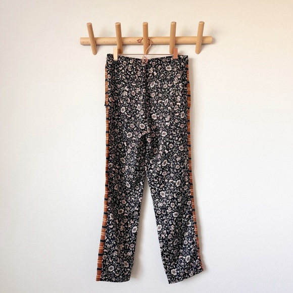 Scotch & Soda Palm Cove Striped Floral Tuxedo Silky Pants - Picture 8 of 15